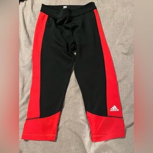 Adidas cropped running or biking capris